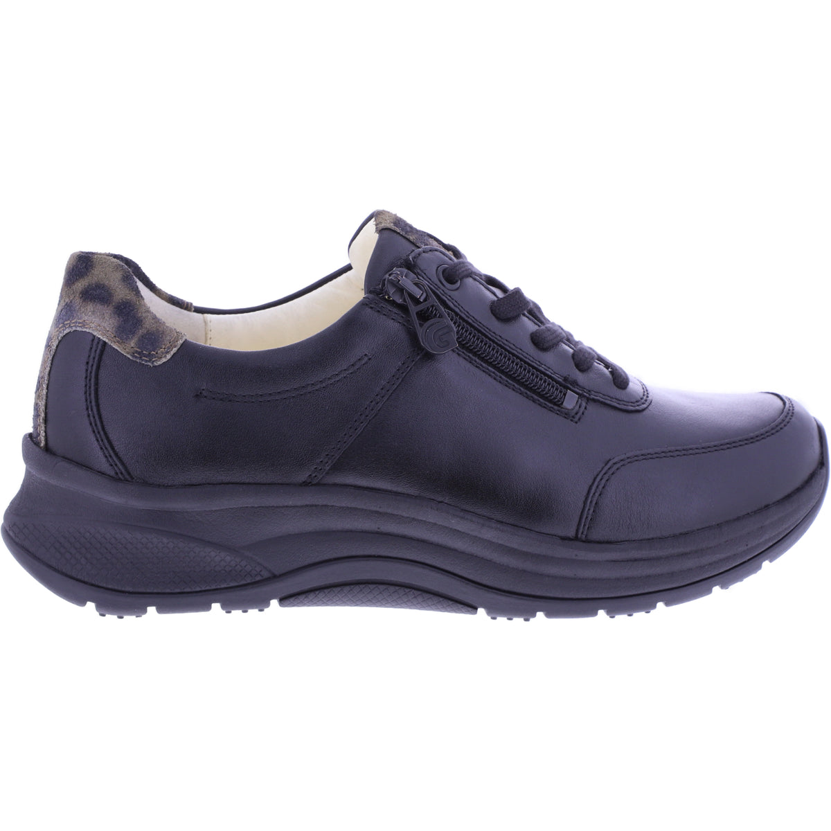 Ganter AKTIV | High Flyer | Schwarz-Leo | Weite: H | Kalbsleder | 0-201810-0100 | Damen Schnürer