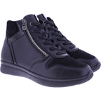 Ganter | Kira | Schwarz | Leder-Knautschlack | Sensitiv | Weite: K | 0-209281-0100 | Damen Bootie