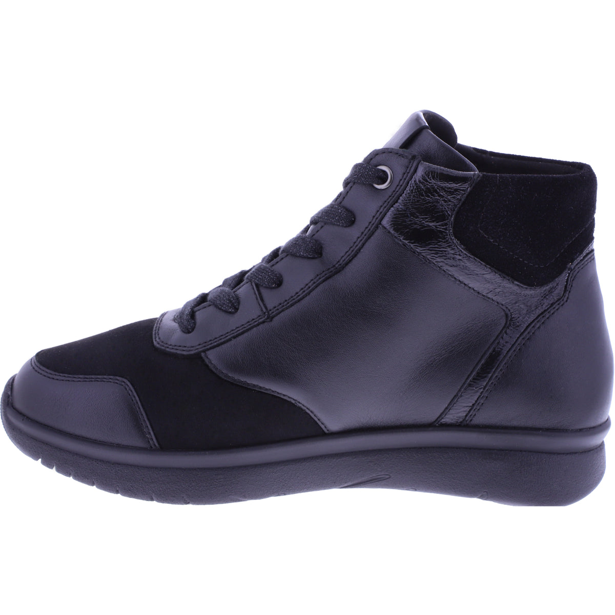 Ganter | Kira | Schwarz | Leder-Knautschlack | Sensitiv | Weite: K | 0-209281-0100 | Damen Bootie