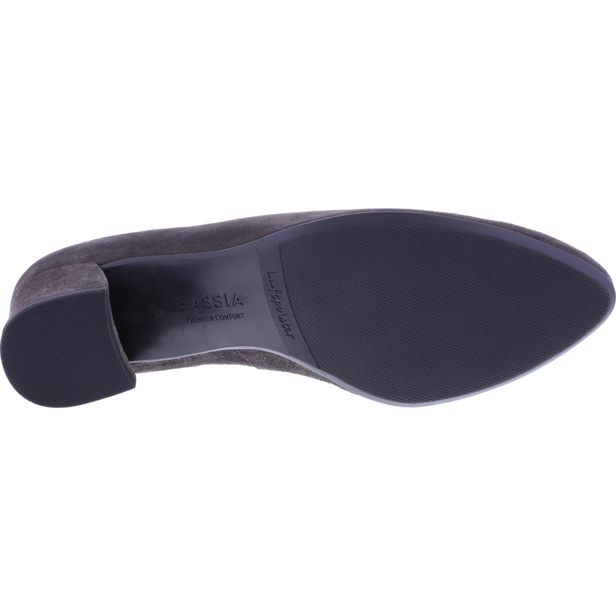 Hassia / Florenz / Graphit Samtziege / Wechselfußbett / Art: 0-304902-6300 / Damen Pumps