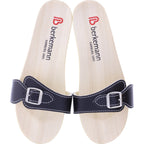 Berkemann / Hamburg-Sandale / B102 / Schwarz Glattleder / Sohle: Natur / Art: 00102-900 / Unisex