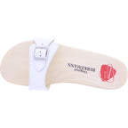 Berkemann | Original-Sandale | B100 | Weiß Glattleder | Sohle: Natur | 00100-100 | Unisex