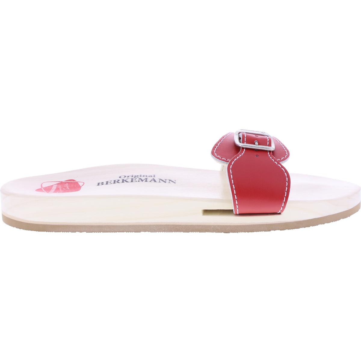 Berkemann / Original-Sandale / B100 / Rot Glattleder / Sohle: Natur / Art: 00100-200 / Unisex