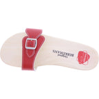 Berkemann / Original-Sandale / B100 / Rot Glattleder / Sohle: Natur / Art: 00100-200 / Unisex