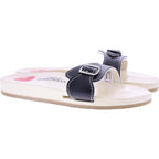 Berkemann | Original-Sandale | B100 | Schwarz Glattleder | Sohle: Natur | 00100-900 | Unisex