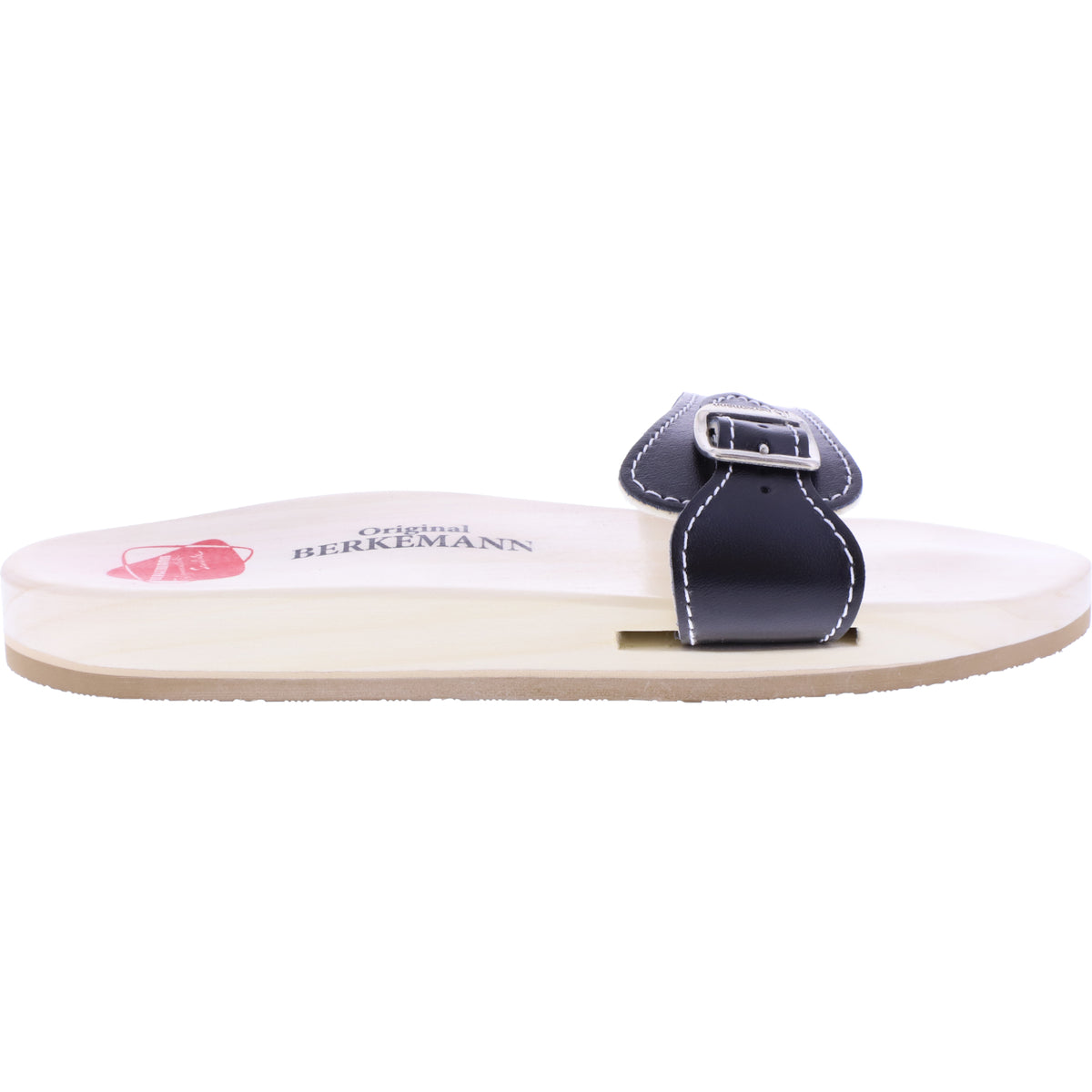 Berkemann | Original-Sandale | B100 | Schwarz Glattleder | Sohle: Natur | 00100-900 | Unisex