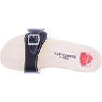 Berkemann | Original-Sandale | B100 | Schwarz Glattleder | Sohle: Natur | 00100-900 | Unisex