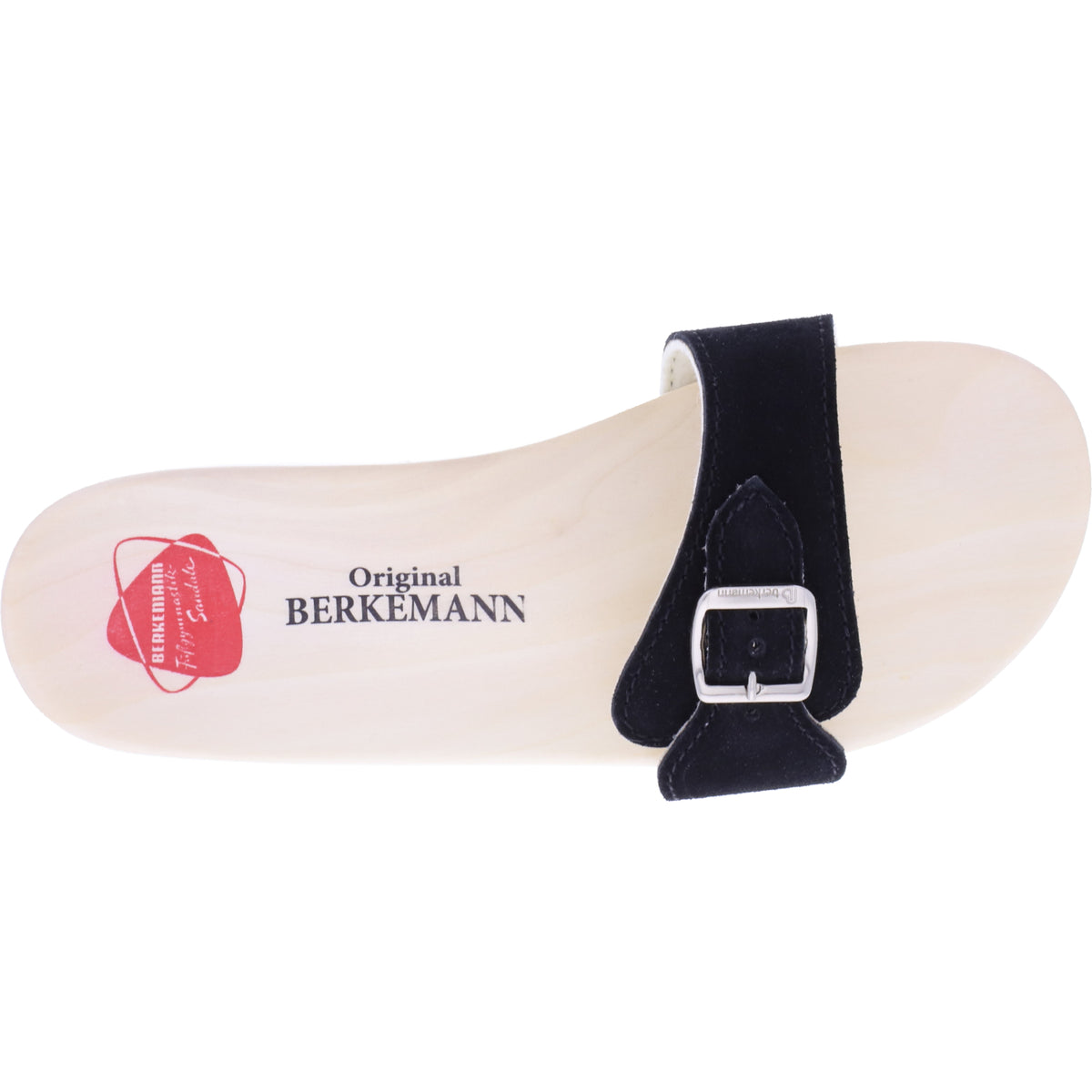 Berkemann / Original-Sandale / B100 / Schwarz Velours / Sohle: Natur / Art: 00100-991 / Unisex