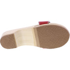 Berkemann / Hamburg-Sandale / B102 / Rot Glattleder / Sohle: Natur / Art: 00102-200 / Unisex