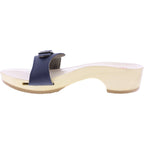 Berkemann / Hamburg-Sandale / Dunkelblau Glattleder / Sohle: Natur / Art: 00102-300/ Unisex