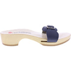 Berkemann / Hamburg-Sandale / Dunkelblau Glattleder / Sohle: Natur / Art: 00102-300/ Unisex