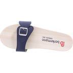 Berkemann / Hamburg-Sandale / Dunkelblau Glattleder / Sohle: Natur / Art: 00102-300/ Unisex