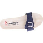 Berkemann / Hamburg-Sandale / Dunkelblau Glattleder / Sohle: Natur / Art: 00102-300/ Unisex