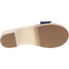 Berkemann / Hamburg-Sandale / Dunkelblau Glattleder / Sohle: Natur / Art: 00102-300/ Unisex