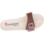 Berkemann / Hamburg-Sandale / B102 / Braun Glattleder / Sohle: Natur / Art: 00102-400 / Unisex