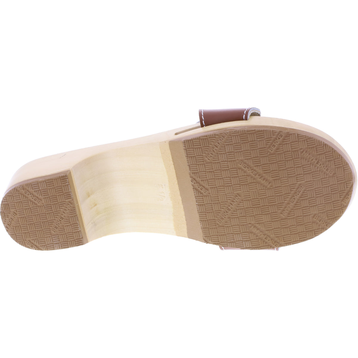 Berkemann / Hamburg-Sandale / B102 / Braun Glattleder / Sohle: Natur / Art: 00102-400 / Unisex