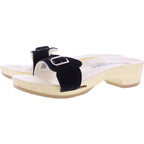 Berkemann / Hamburg-Sandale / B102 / Schwarz Velours / Sohle: Natur / Art: 00102-991 / Unisex