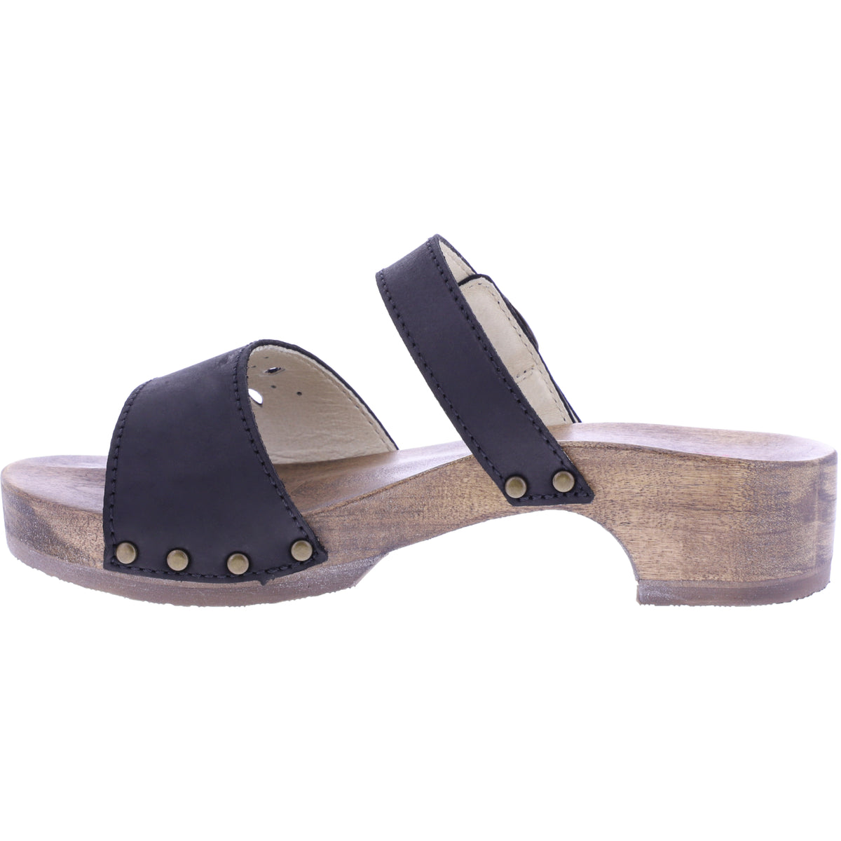 Berkemann | Helgoland | Schwarz Fettleder | *Exklusiv bei HOUSEOFSHOES* | Damen Holzsandalen