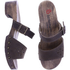 Berkemann | Helgoland | Dunkelbraun Fettleder | *Exklusiv bei HOUSEOFSHOES* | Damen Holzsandalen