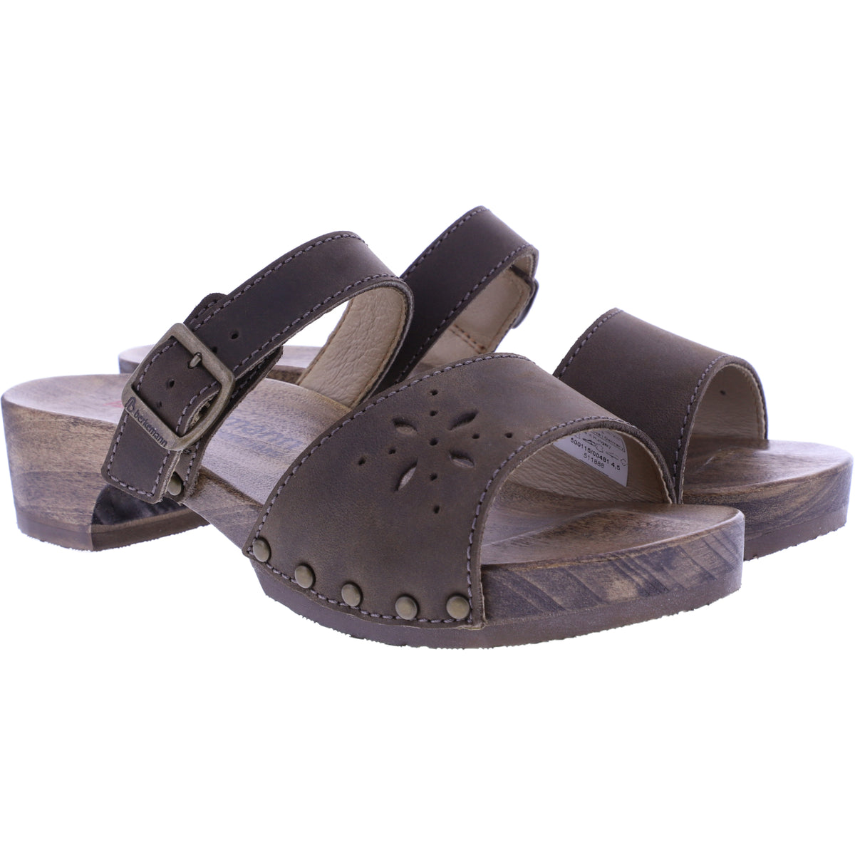 Berkemann | Helgoland | Dunkelbraun Fettleder | *Exklusiv bei HOUSEOFSHOES* | Damen Holzsandalen
