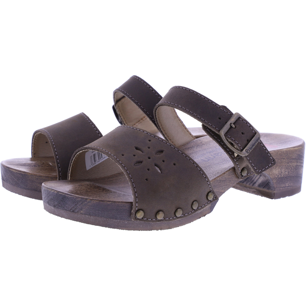 Berkemann | Helgoland | Dunkelbraun Fettleder | *Exklusiv bei HOUSEOFSHOES* | Damen Holzsandalen