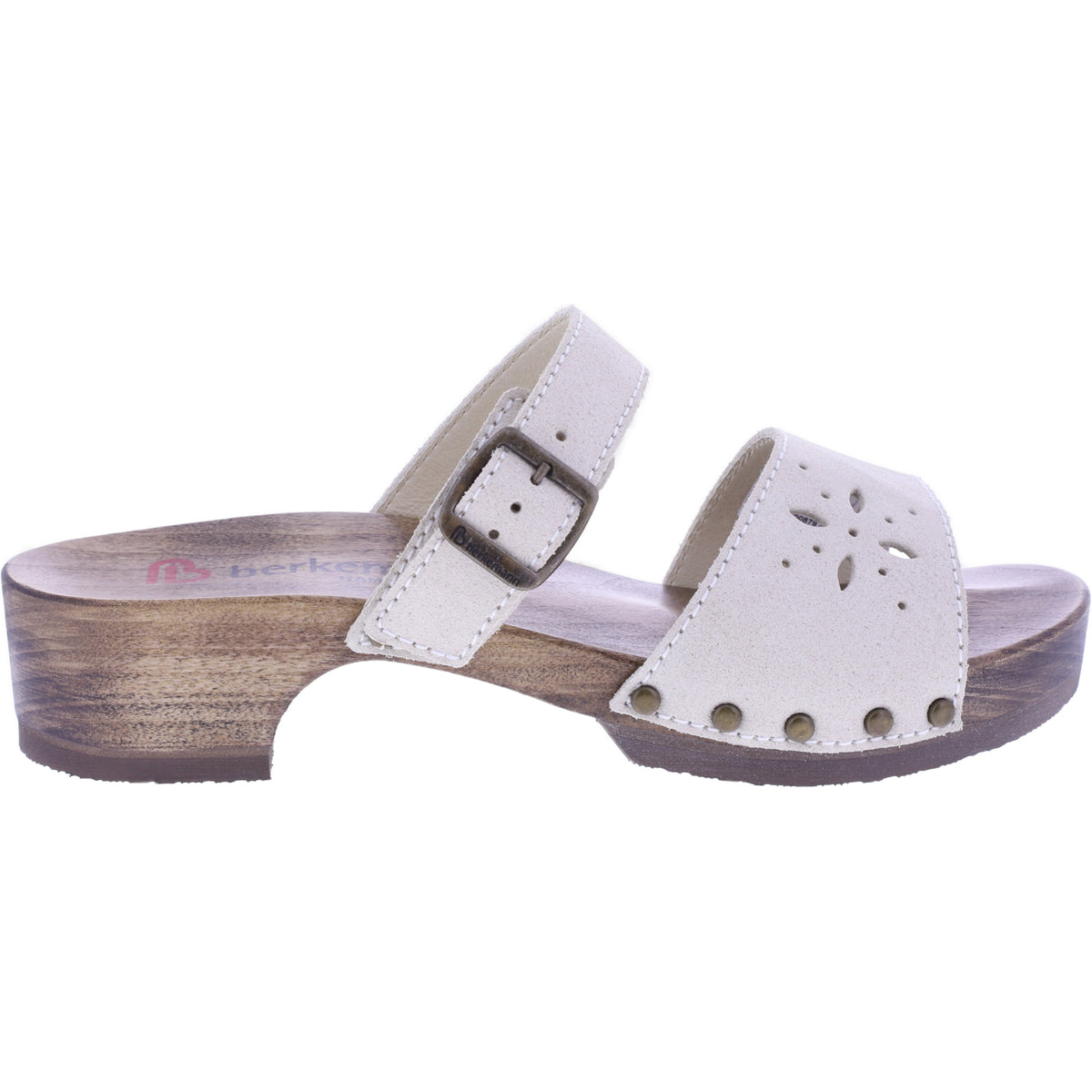 Berkemann | Helgoland | Beige Shiny Leder | *Exklusiv bei HOUSEOFSHOES* | Damen Holzsandalen
