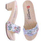 Berkemann | Peggy | Multicolor Dschungel Leder | *Exklusiv bei HOUSEOFSHOES* | Damen Holzsandalen