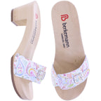 Berkemann | Peggy | Paisley Kalbsleder | *Exklusiv bei HOUSEOFSHOES* | Damen Holzsandalen