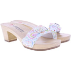 Berkemann | Peggy | Paisley Kalbsleder | *Exklusiv bei HOUSEOFSHOES* | Damen Holzsandalen