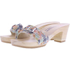 Berkemann / Peggy / Multicolor Hell-Abstrakt Leder / Art: 00200-710 / Damen Holzsandalen
