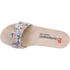 Berkemann / Peggy / Multicolor Hell-Abstrakt Leder / Art: 00200-710 / Damen Holzsandalen