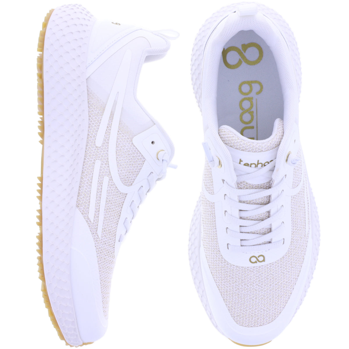 tenhaag | neohaag | White-Gold | 0024-009 | Damen Hands-Free Sneaker