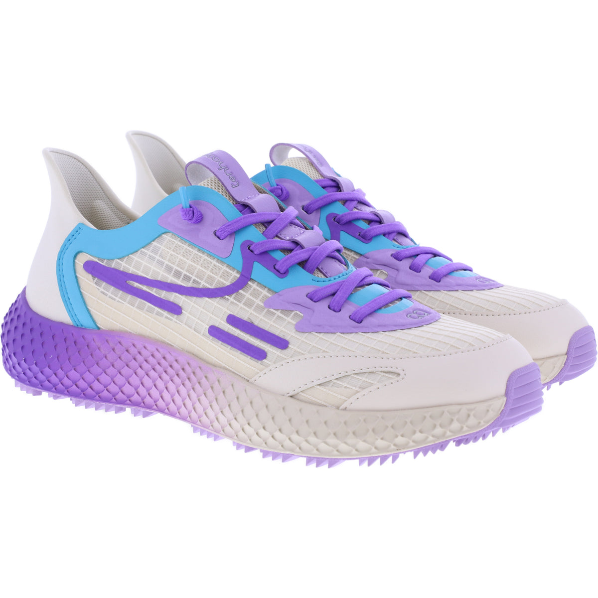 tenhaag | easyhaag | Beige-Aqua-Lavender | 0025-029 | Damen Hands-Free Sneaker