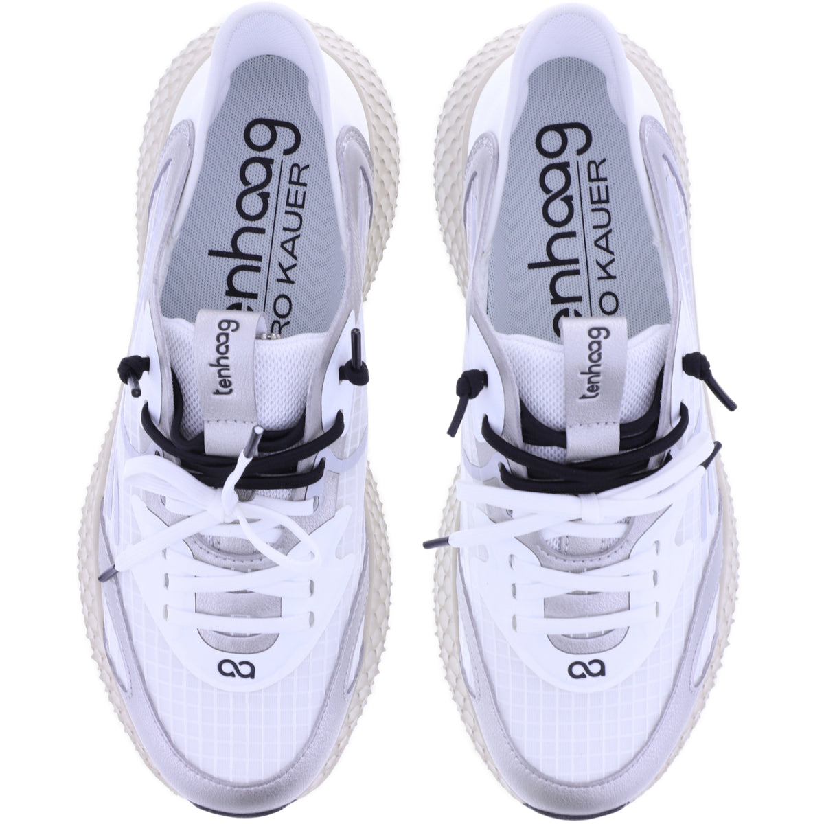 tenhaag | easyhaag by Karo Kauer | Metallic Silver/White-Black | 0025-089 | Damen Hands-Free Sneaker