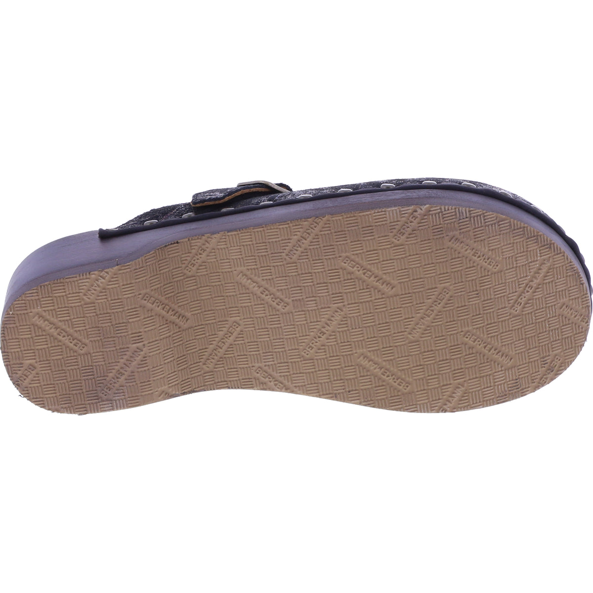 Berkemann / Riemen-Toeffler / Gold-Glamour Flowers Leder / 00402-740 / Damen Holzclogs