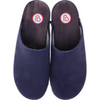 Berkemann | Velours-Toeffler | Blau Velours Kalbsleder | 00404-396 | Unisex