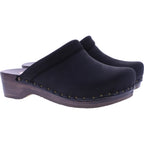 Berkemann | Soft-Toeffler | Schwarz Kalbsfettleder | 00412-031 | Unisex Holzclogs