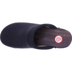Berkemann | Soft-Toeffler | Schwarz Kalbsfettleder | 00412-031 | Unisex Holzclogs