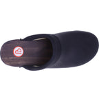 Berkemann | Soft-Toeffler | Schwarz Kalbsfettleder | 00412-031 | Unisex Holzclogs