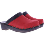Berkemann / Soft-Toeffler / Feuerrot Softnubukleder / Art: 00412-139 / Unisex Holzclogs