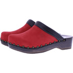Berkemann / Soft-Toeffler / Feuerrot Softnubukleder / Art: 00412-139 / Unisex Holzclogs