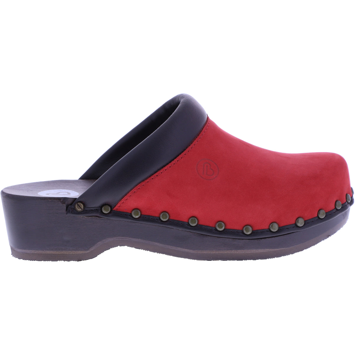 Berkemann / Soft-Toeffler / Feuerrot Softnubukleder / Art: 00412-139 / Unisex Holzclogs