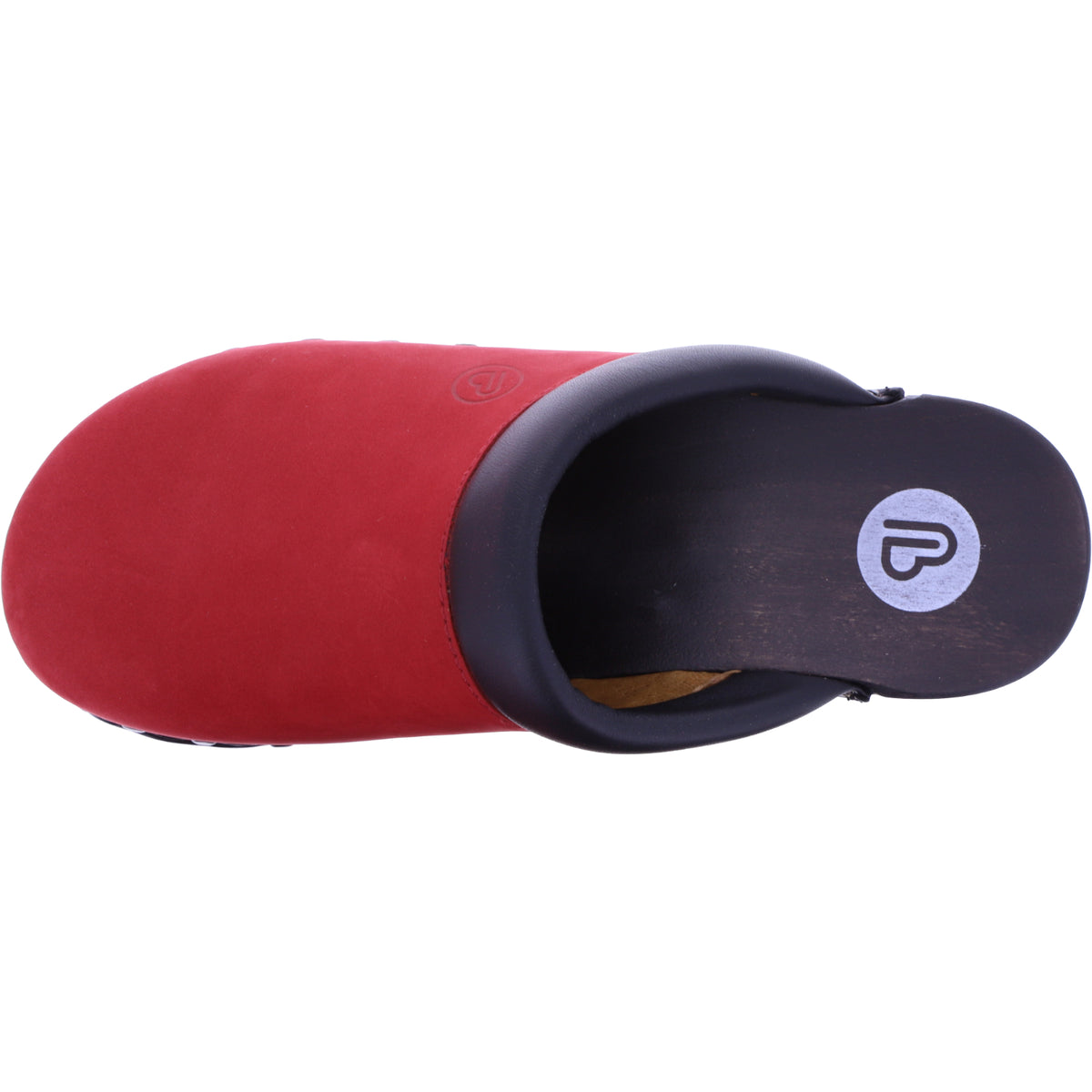 Berkemann / Soft-Toeffler / Feuerrot Softnubukleder / Art: 00412-139 / Unisex Holzclogs
