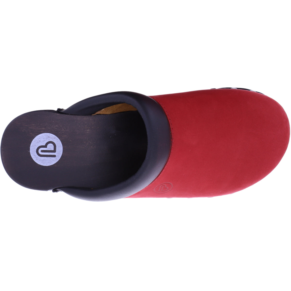 Berkemann / Soft-Toeffler / Feuerrot Softnubukleder / Art: 00412-139 / Unisex Holzclogs