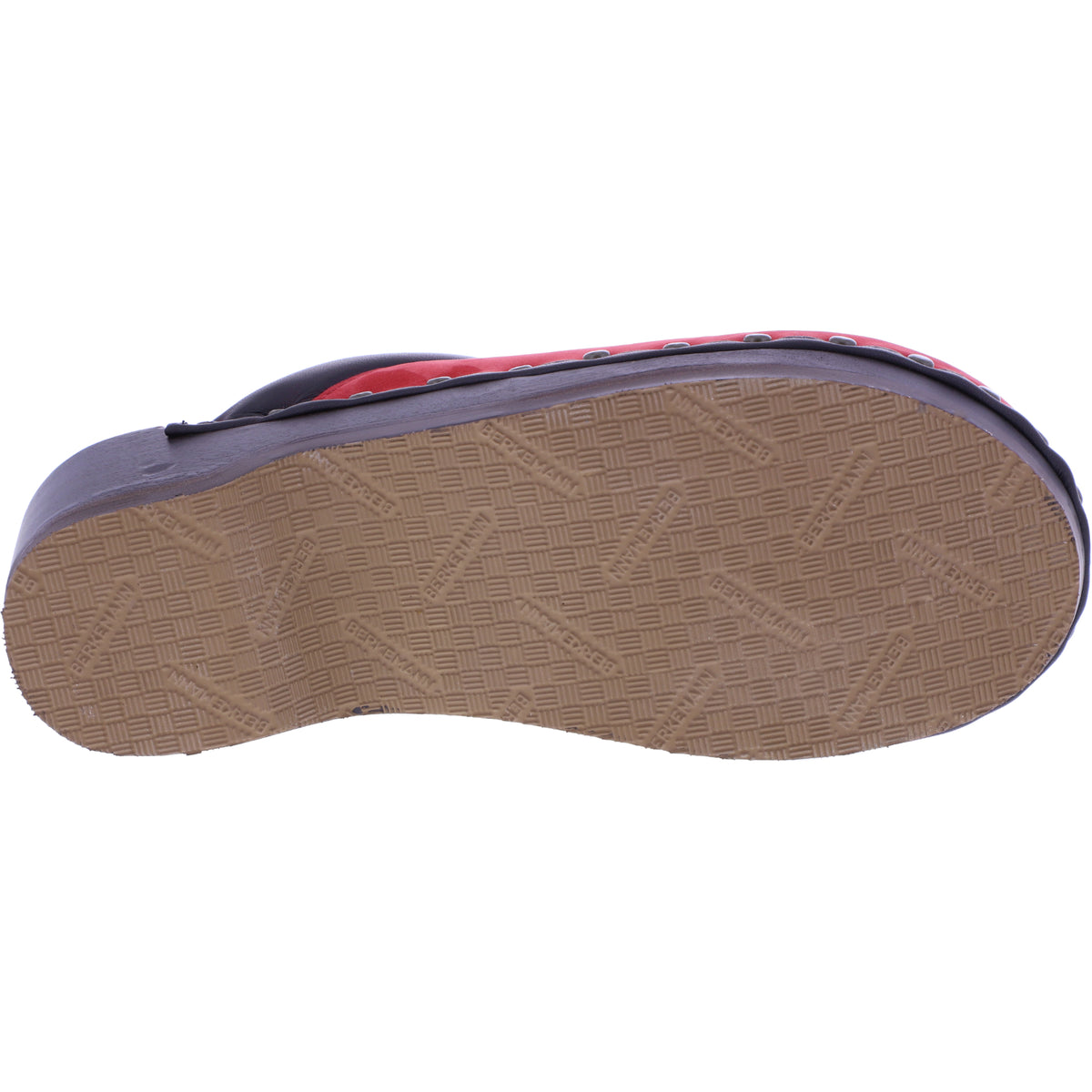Berkemann / Soft-Toeffler / Feuerrot Softnubukleder / Art: 00412-139 / Unisex Holzclogs