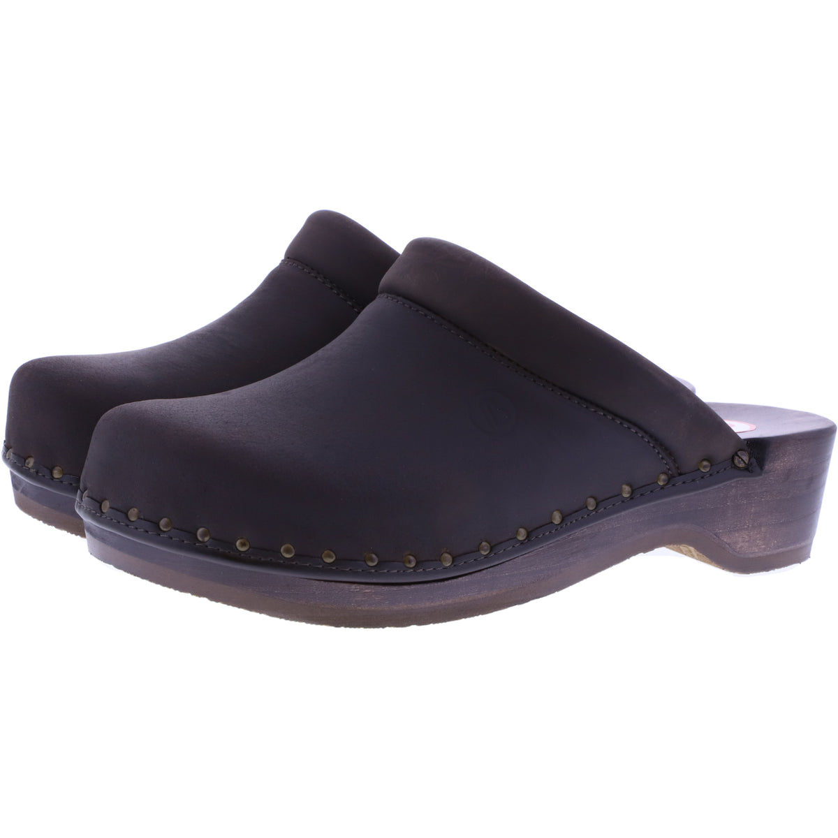 Berkemann | Soft-Toeffler | Dunkelbraun Kalbsfettleder | 00412-481 | Unisex Holzclogs