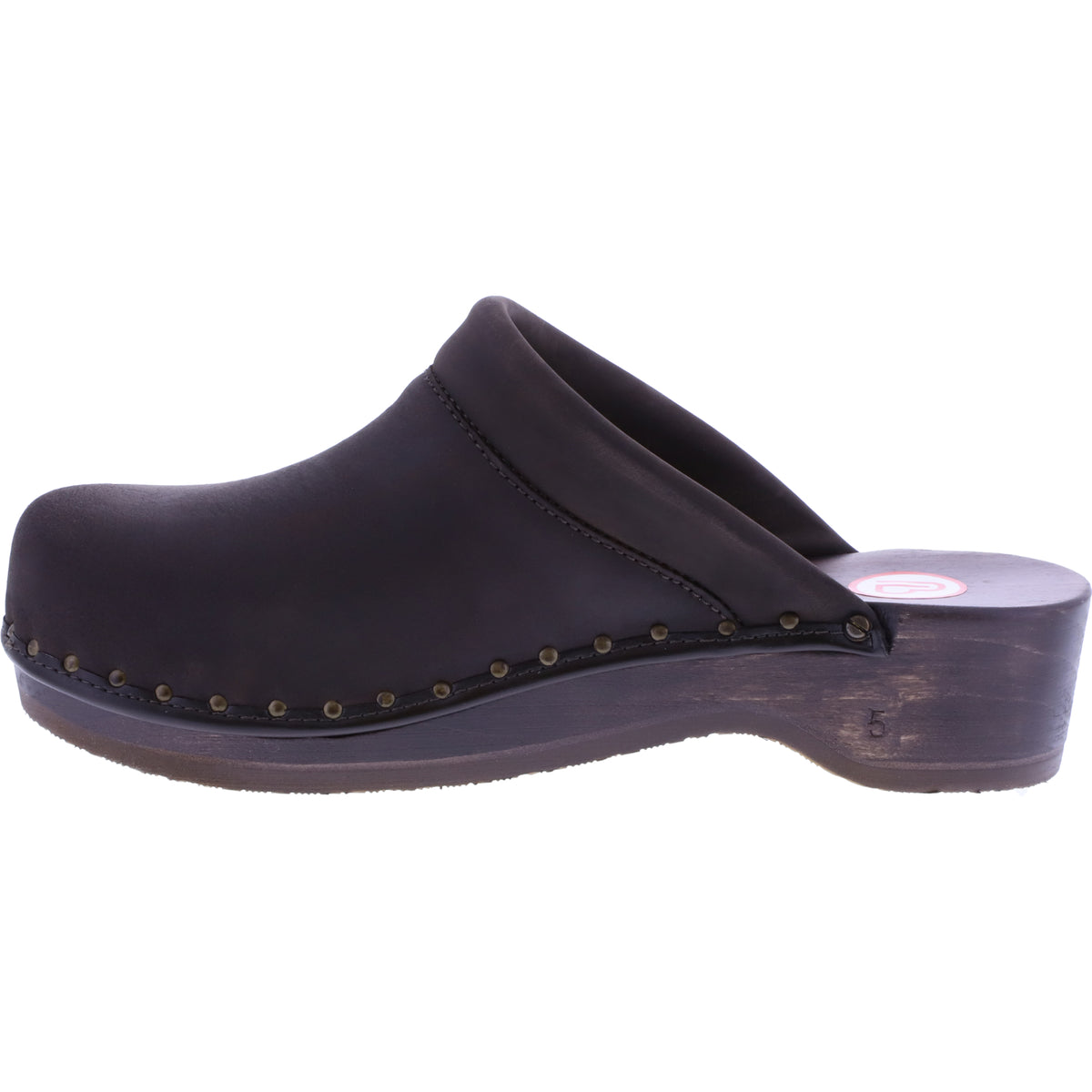 Berkemann | Soft-Toeffler | Dunkelbraun Kalbsfettleder | 00412-481 | Unisex Holzclogs