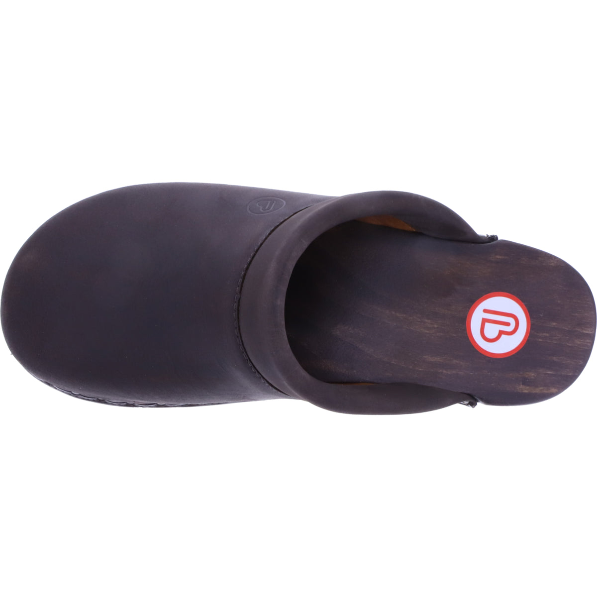 Berkemann | Soft-Toeffler | Dunkelbraun Kalbsfettleder | 00412-481 | Unisex Holzclogs