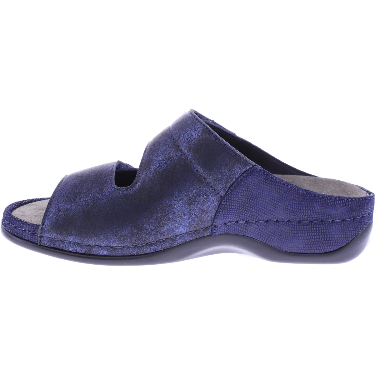 Berkemann | Finja | Kosmosblau Leder-Stretch | Form: Melbourne | 01021-361 | Damen Pantoletten