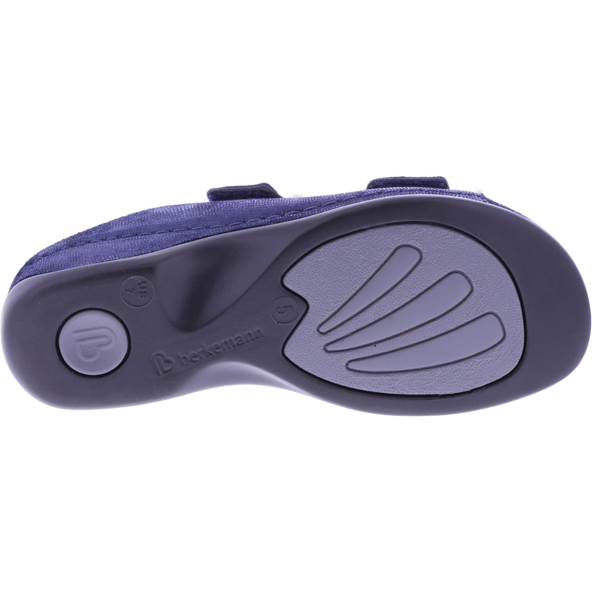 Berkemann | Finja | Kosmosblau Leder-Stretch | Form: Melbourne | 01021-361 | Damen Pantoletten